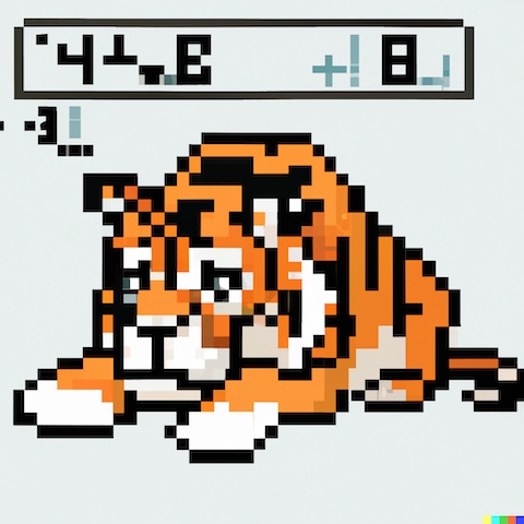 sad tiger